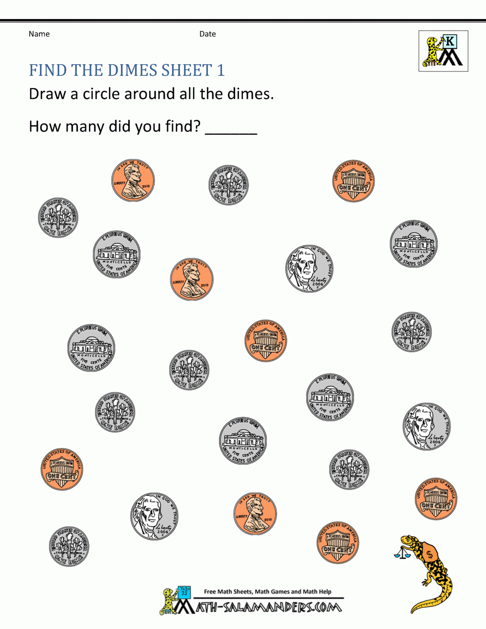 Kindergarten Money Worksheets 1st Grade Kindergarten Money Worksheets 1st Grade