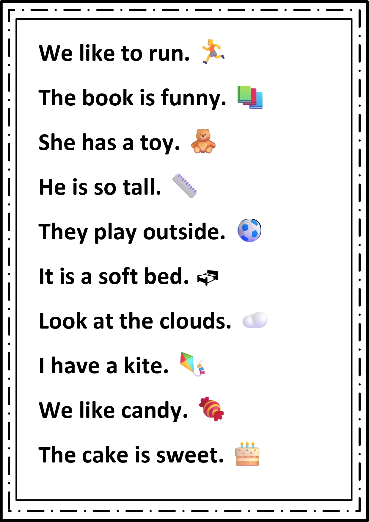 Kindergarten Sight Words Sentences Free Pdf Eduflakes Kindergarten Sight Words Sentences Free Pdf Eduflakes