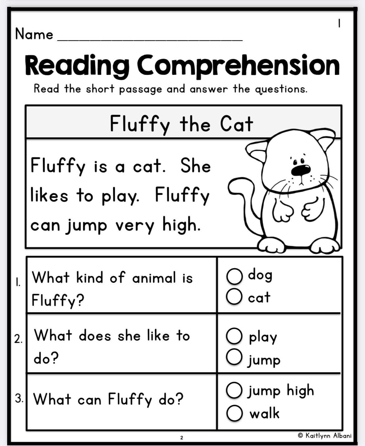 Kindergarten Worksheets This Free Reading Comprehension 