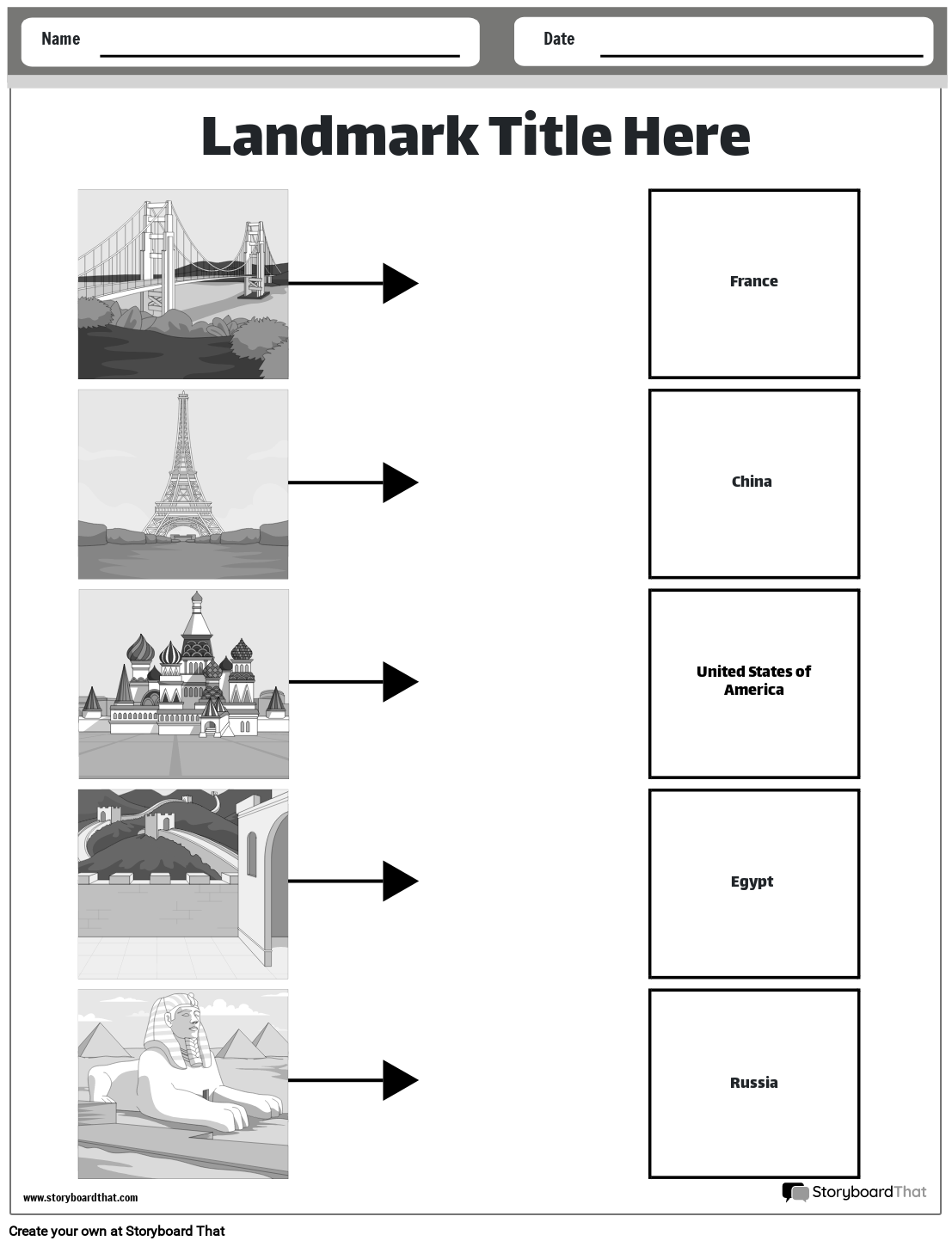 Landmark Worksheets Free Templates And Activities Landmark Worksheets Free Templates And Activities