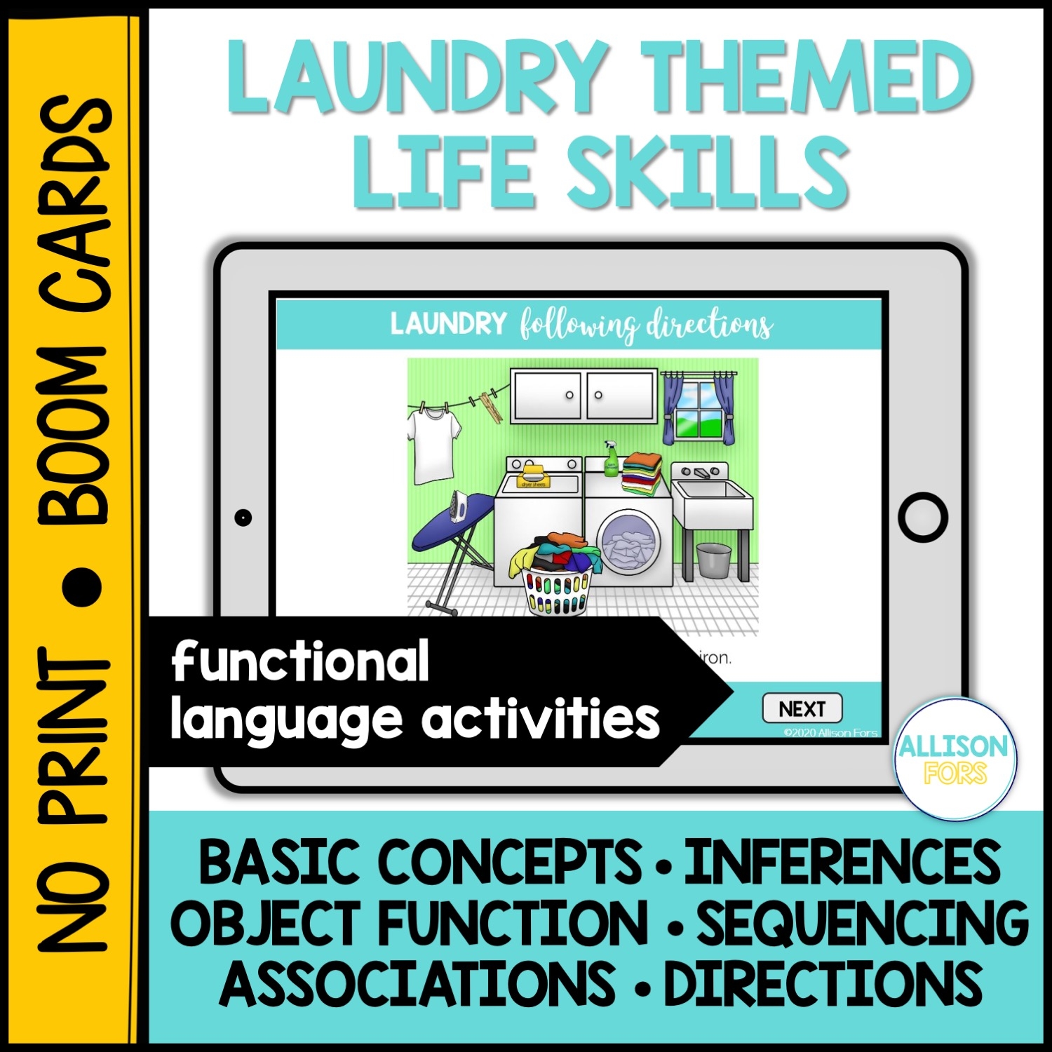 Laundry Life Skills Functional Language BOOM Cards Allison Fors Inc Laundry Life Skills Functional Language BOOM Cards Allison Fors Inc