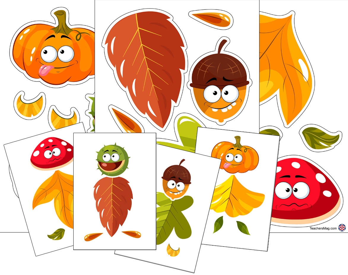 Leaf Man Printable Craft For Kids TeachersMag Leaf Man Printable Craft For Kids TeachersMag
