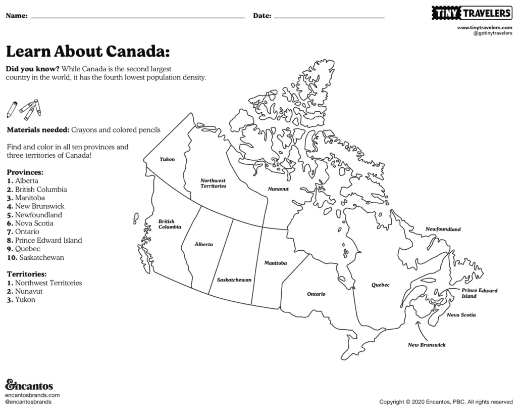 Learn About Canada Geography Tiny Travelers