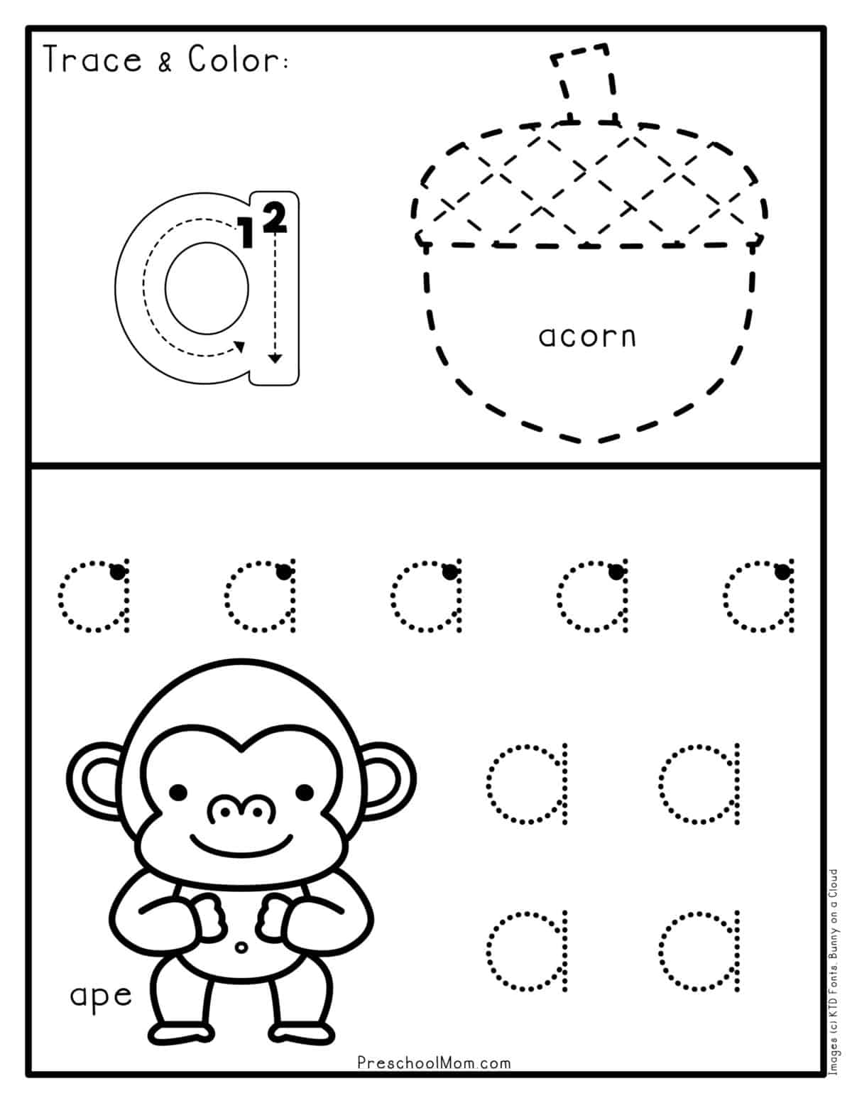 Letter A Preschool Printables Preschool Mom