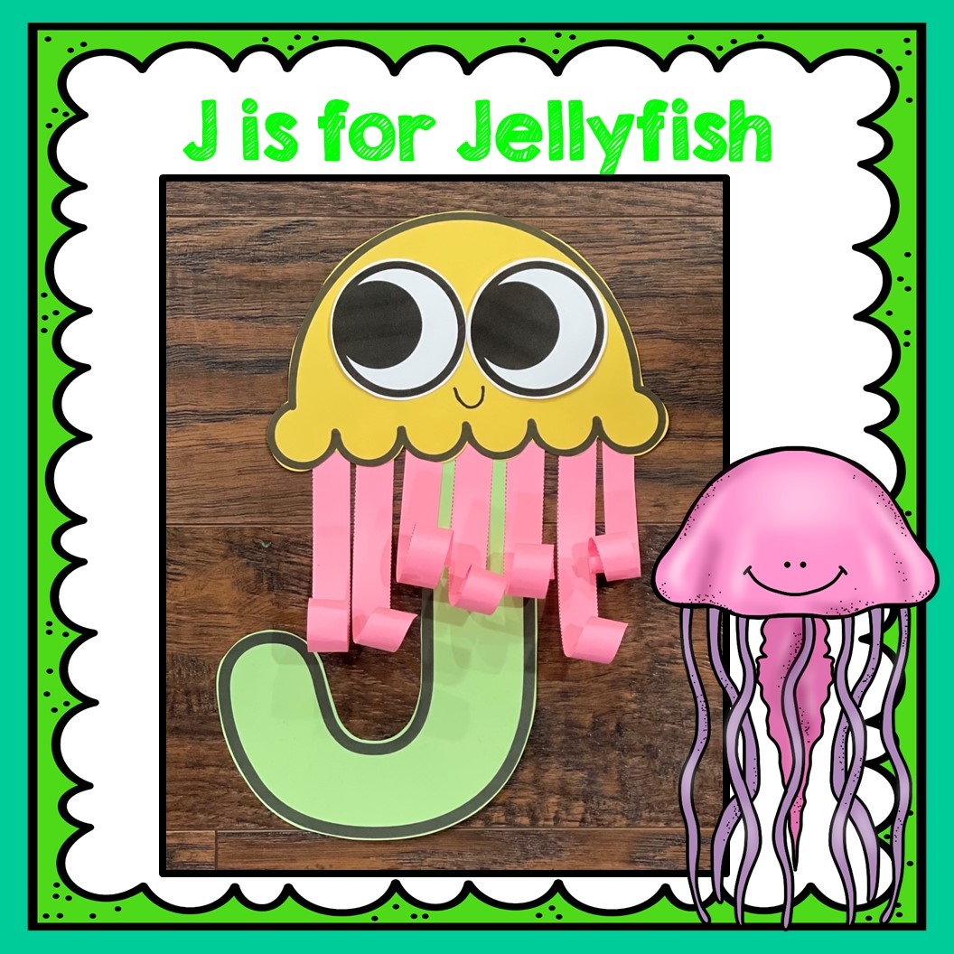 Letter J Craft Jj Is For Jellyfish Jellyfish Craft Letter J Craft Jj Is For Jellyfish Jellyfish Craft
