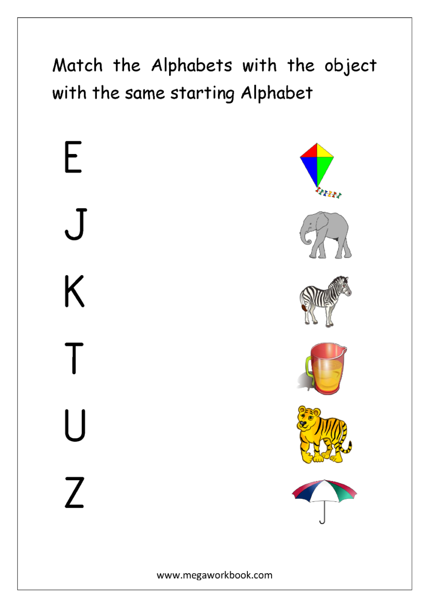 Letter Matching Worksheets Alphabet Matching Worksheets