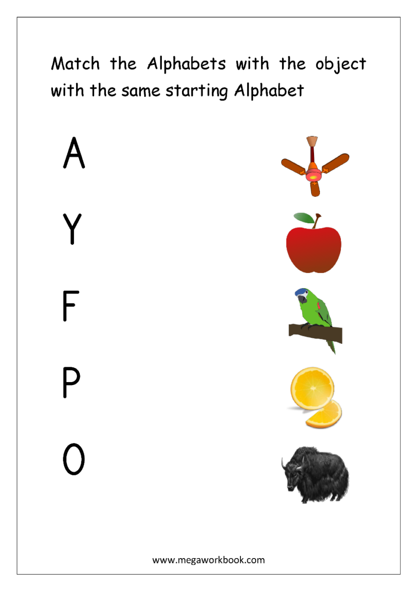 Letter Matching Worksheets Alphabet Matching Worksheets