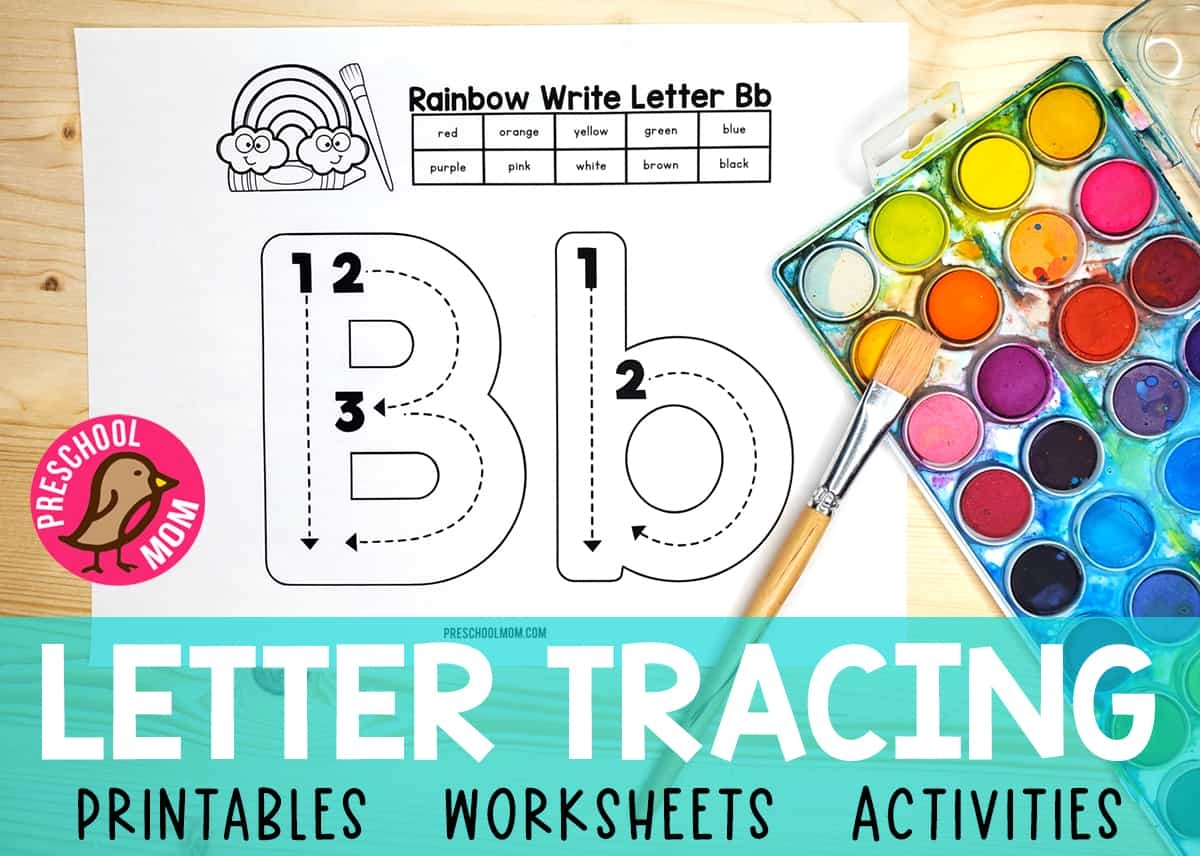 Letter Tracing Worksheets Preschool Mom Letter Tracing Worksheets Preschool Mom