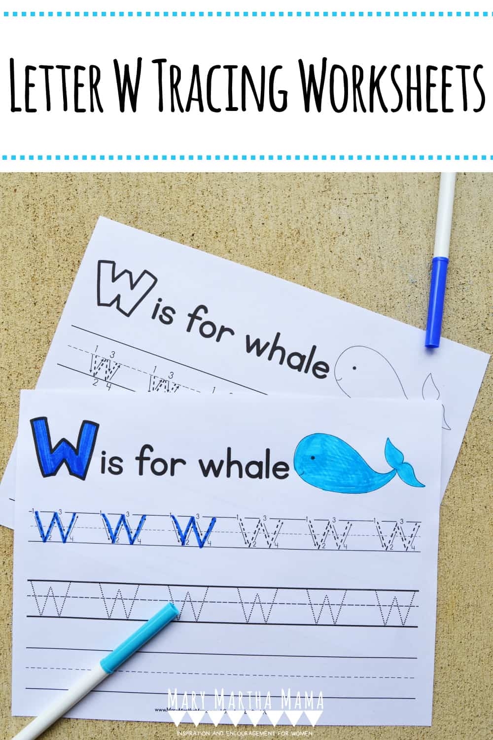 Free Printable Letter W Tracing Worksheets