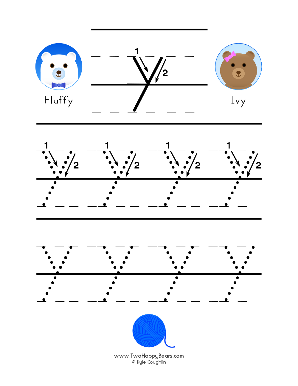 Letter Y Printable Worksheets For Tracing And Writing Letter Y Printable Worksheets For Tracing And Writing