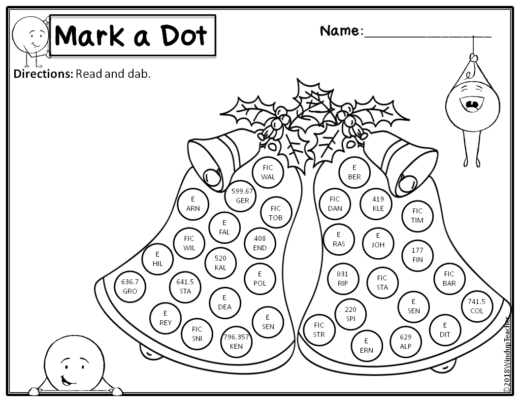 Library Call Number Bingo Dot Dauber Activity Do A Dot Marker For Christmas Made By Teachers Library Call Number Bingo Dot Dauber Activity Do A Dot Marker For Christmas Made By Teachers