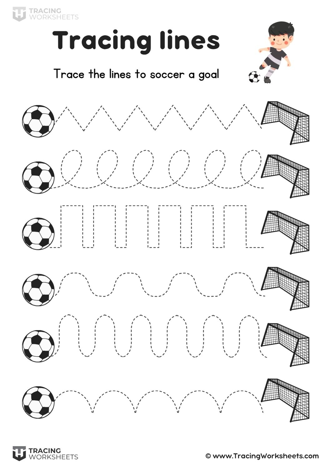 Printable Tracing Pictures Worksheets