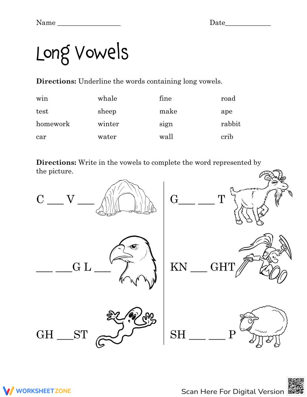 Long And Short Vowels Worksheets 2025 Long And Short Vowels Worksheets 2025