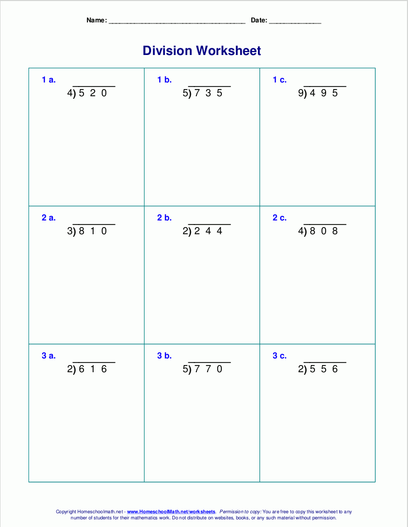 Division Worksheets Grade 4 Free Printable Division Worksheets Grade 4 Free Printable