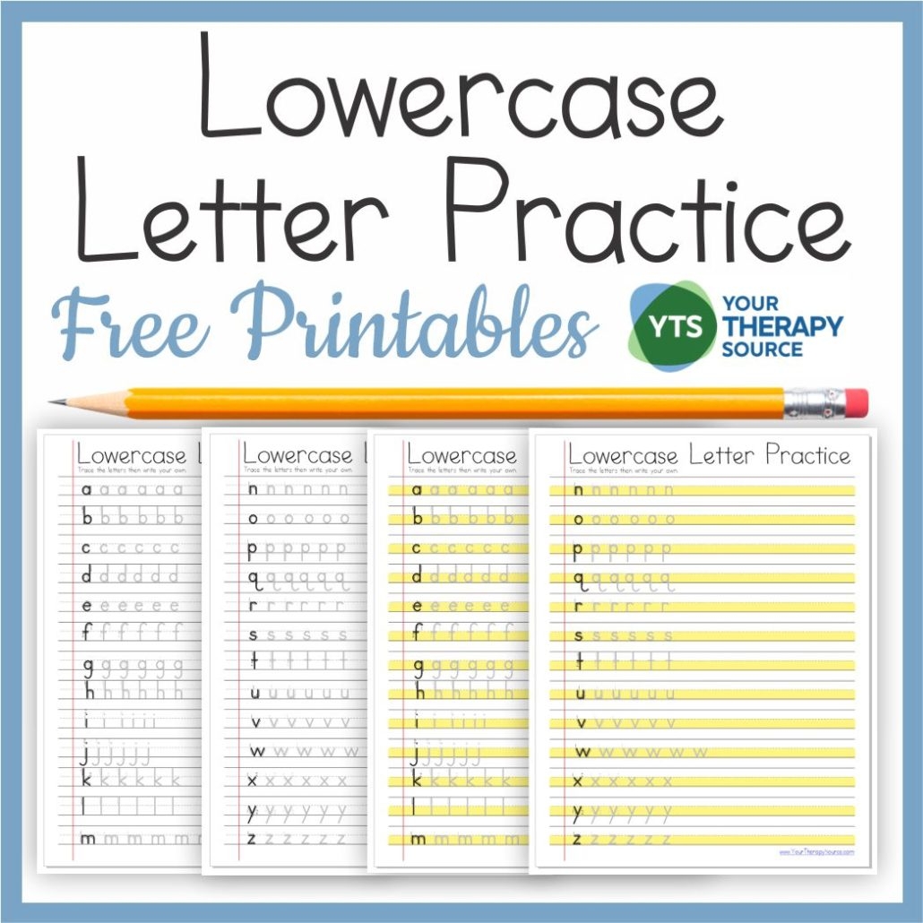 Free Printable Preschool Lowercase Letter Worksheet