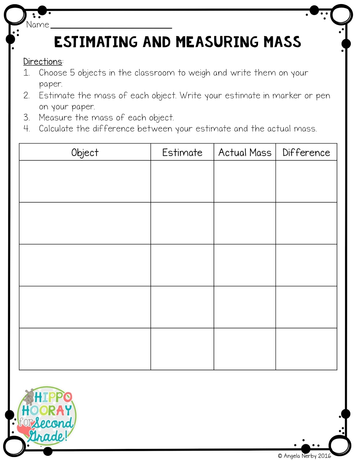 Free Mass Worksheets Grade 3 Free Mass Worksheets Grade 3