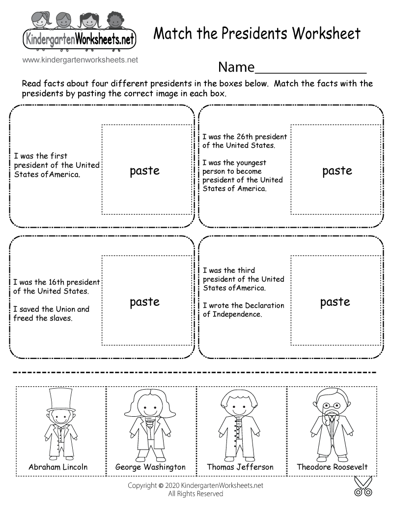 Match The Presidents Worksheet Free Printable Digital PDF Match The Presidents Worksheet Free Printable Digital PDF