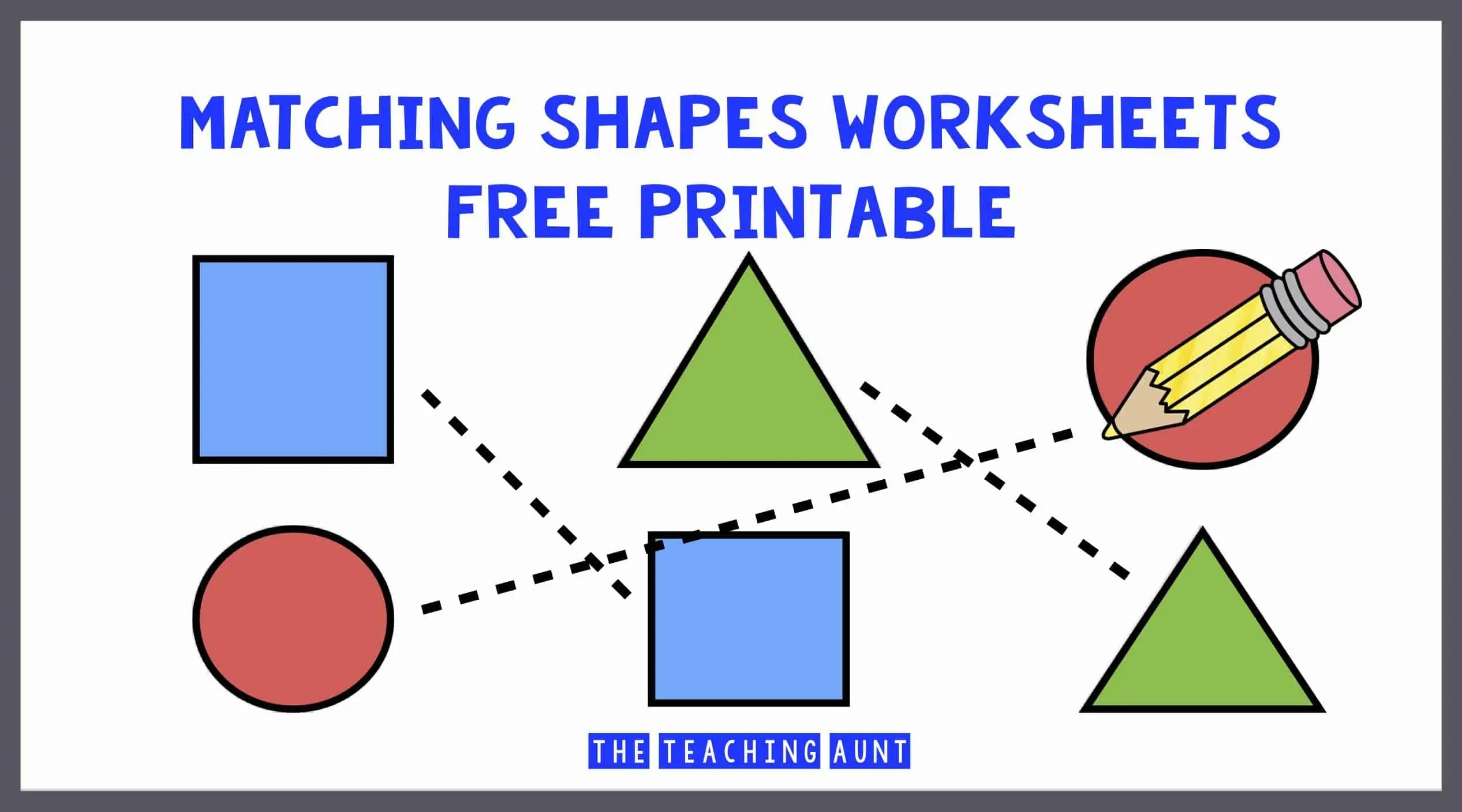 Matching Shapes Worksheets The Teaching Aunt Matching Shapes Worksheets The Teaching Aunt