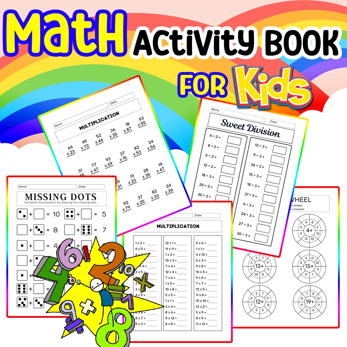 Printable Kids Math Activity Worksheets