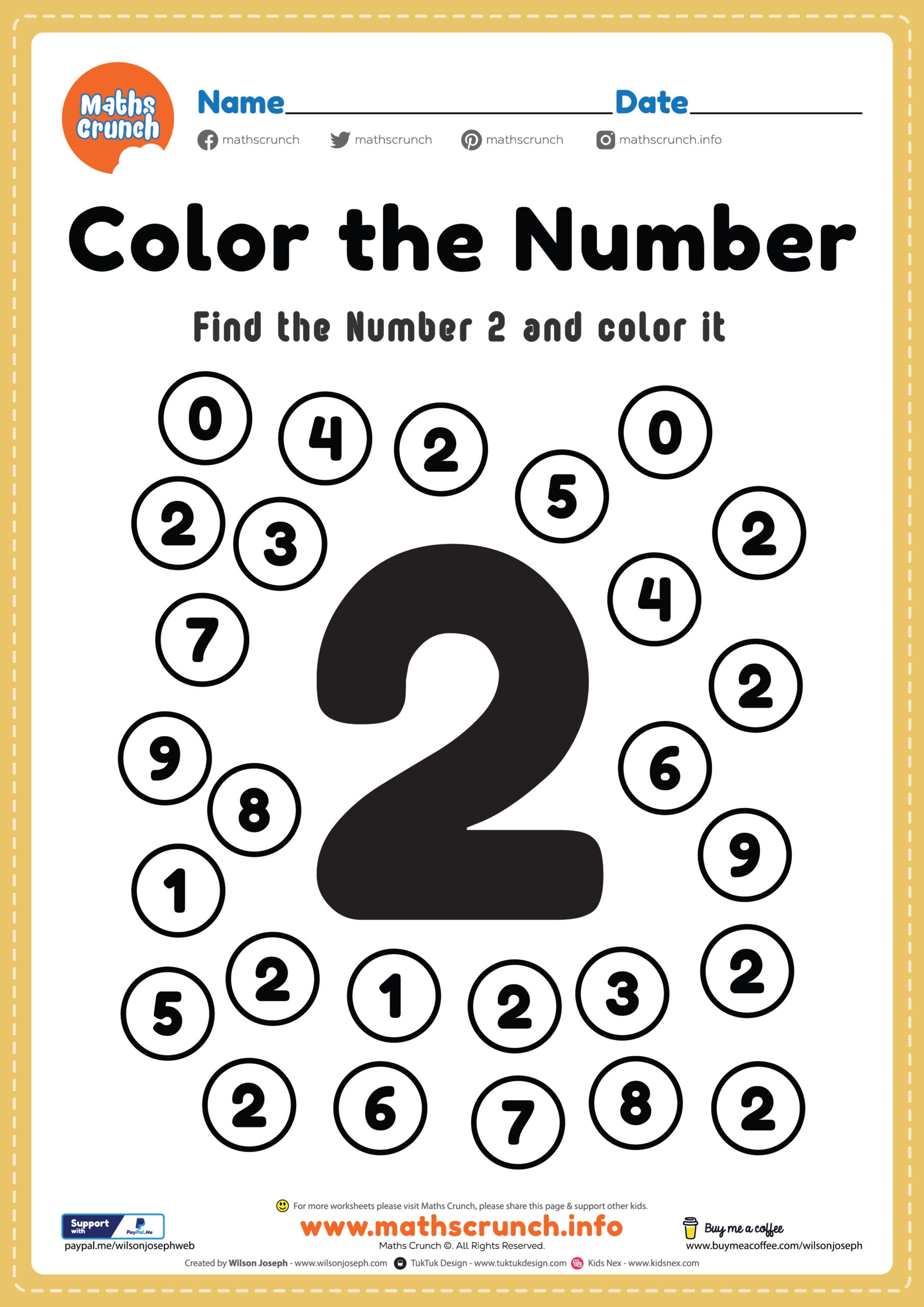 Free Preschool Math Worksheets Printable