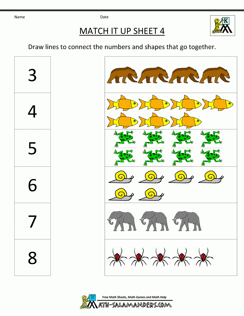 Easy Printable Math Worksheets For Kindergarten