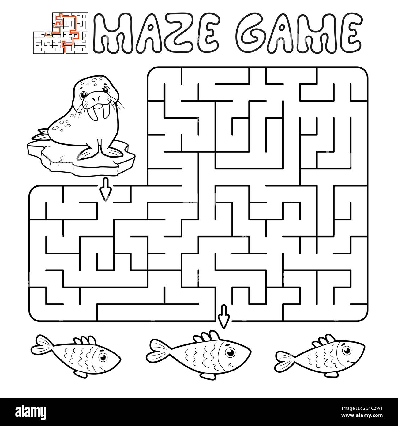 Maze Puzzle Game For Children Outline Maze Or Labyrinth Game With Walrus Vector Illustrations Stock Vector Image U0026 Art Alamy Maze Puzzle Game For Children Outline Maze Or Labyrinth Game With Walrus Vector Illustrations Stock Vector Image U0026 Art Alamy