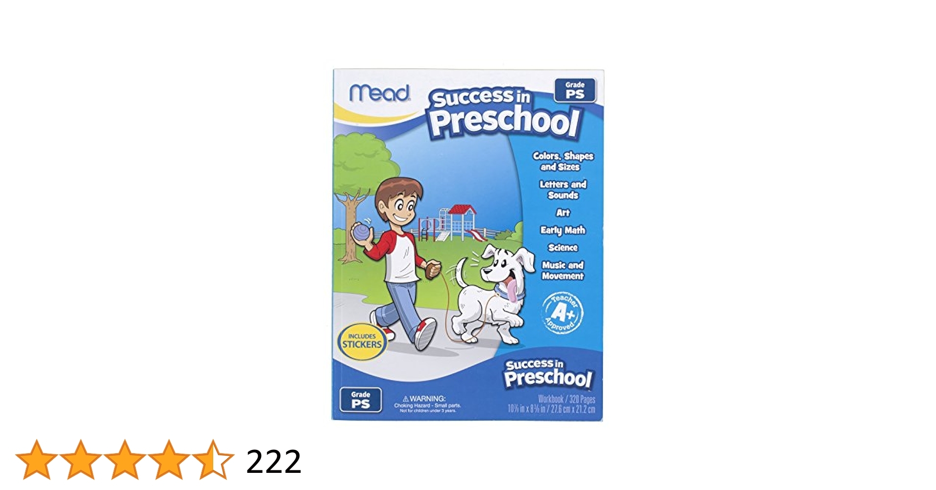 Mead Success In Preschool Workbook Grades Pre K 48108 White