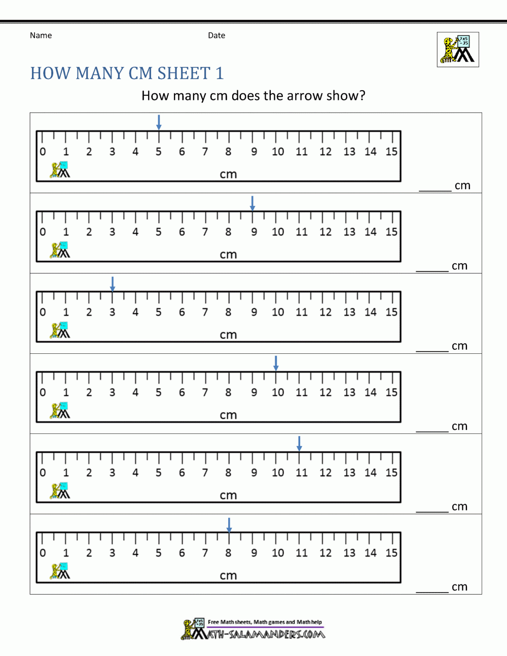 Measuring Length Worksheets