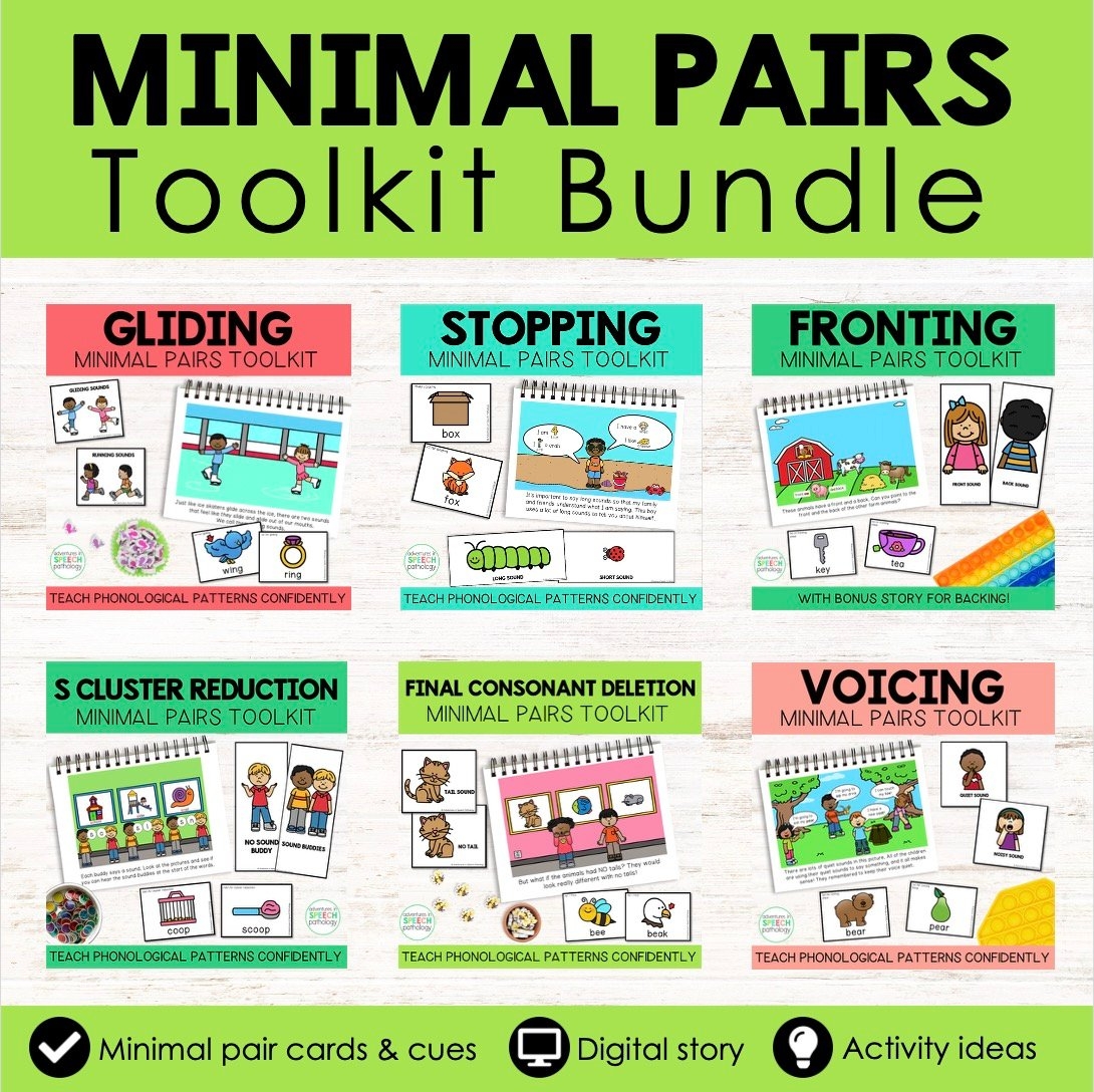 Minimal Pairs Toolkit Speech Therapy Essentials