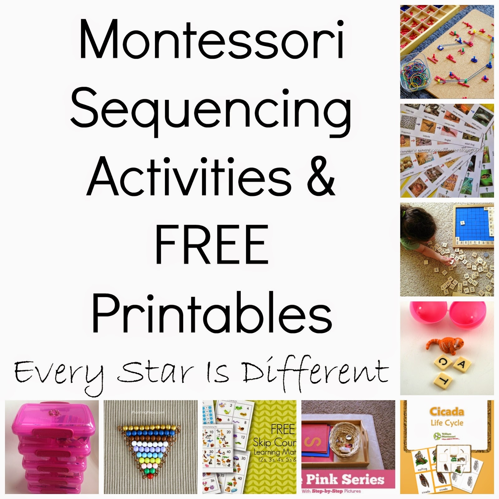 Montessori inspired Sequencing Activities U0026 FREE Printables KLP Linky Party Every Star Is Different Montessori inspired Sequencing Activities U0026 FREE Printables KLP Linky Party Every Star Is Different