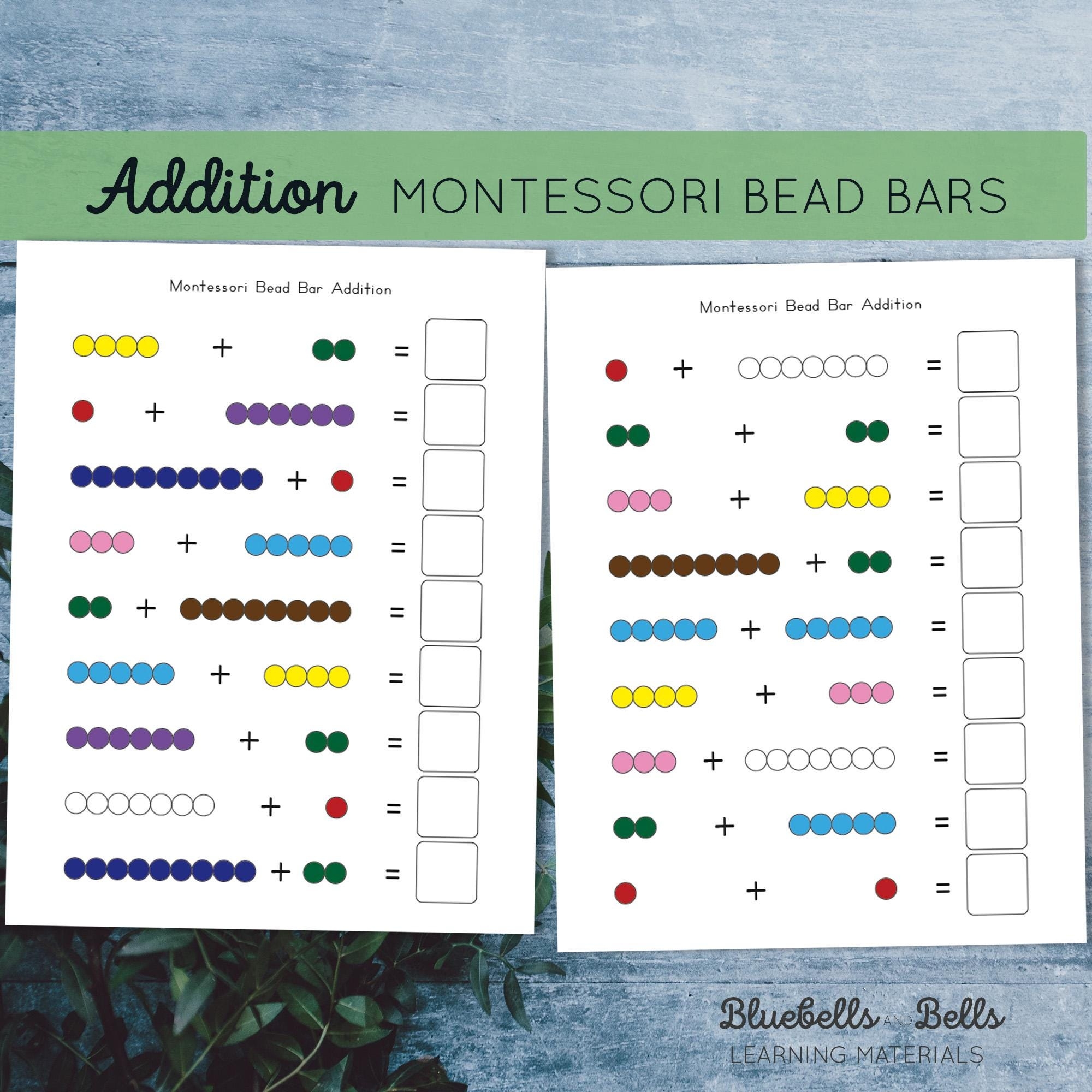 Montessori Worksheet Etsy