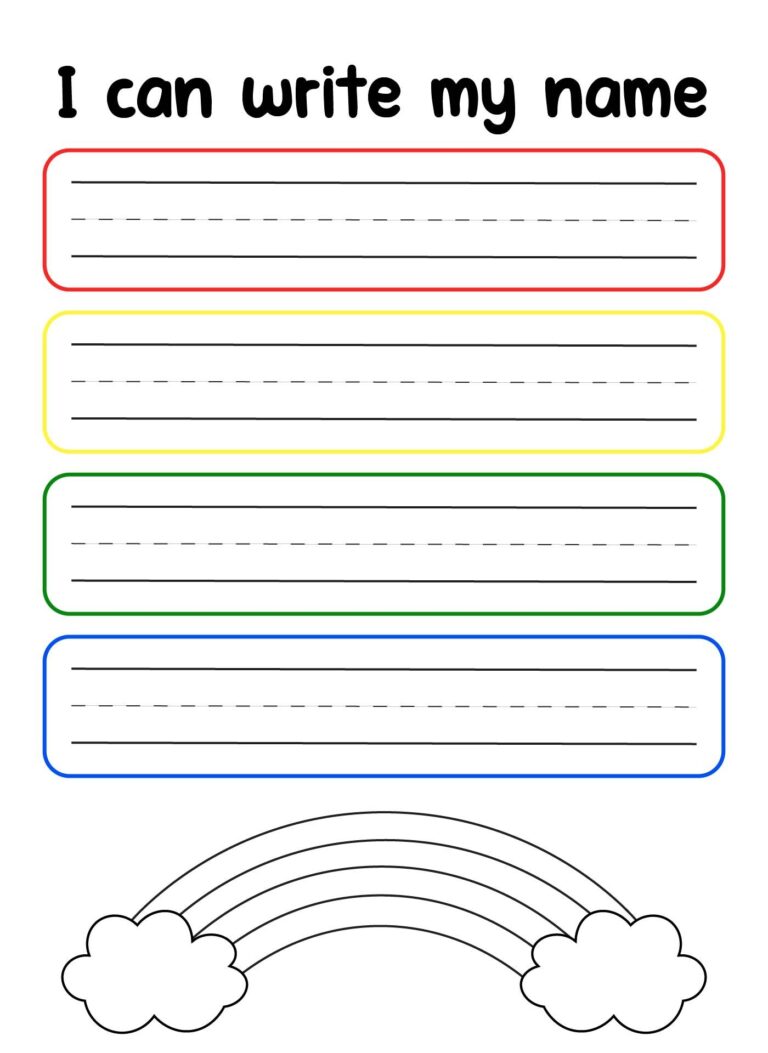 My Name Tracing Worksheets 10 Free PDF Printables Printablee