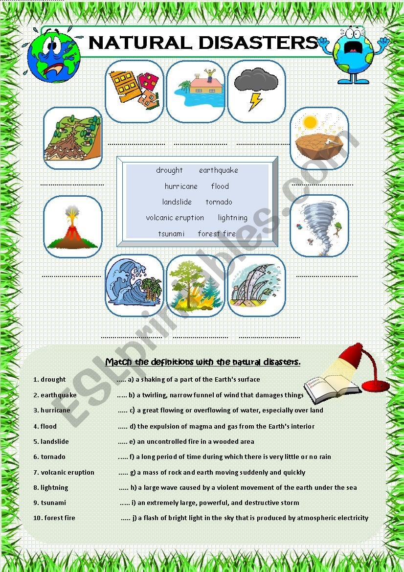 Printable Natural Disasters Worksheets Pdf Printable Natural Disasters Worksheets Pdf