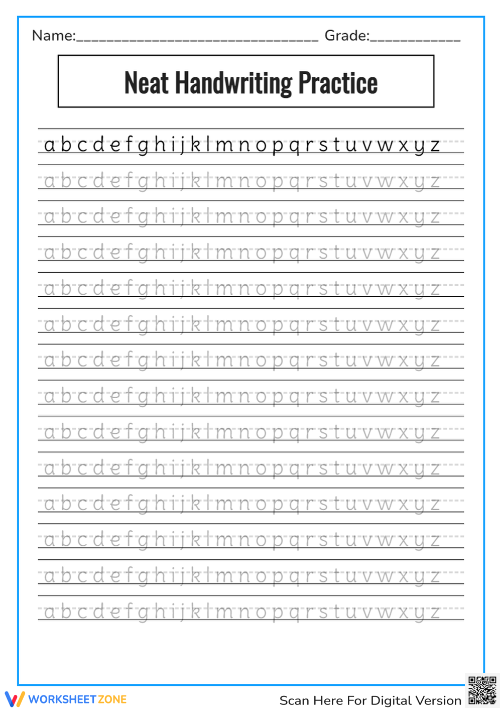 Neat Handwriting Worksheets 2025 Neat Handwriting Worksheets 2025