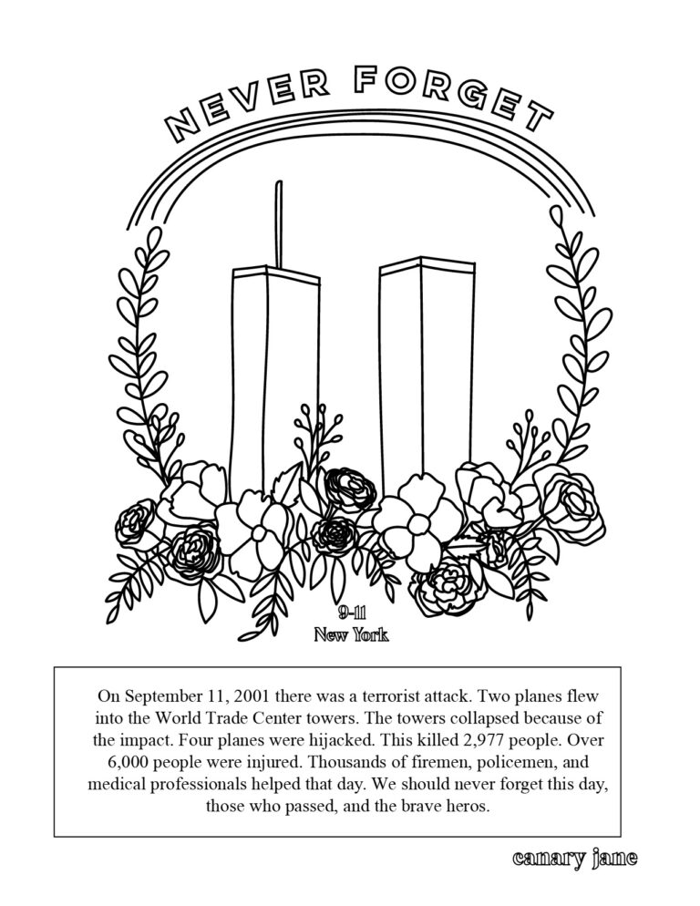 Never Forget 9 11 Friday Free Printable Canary Jane