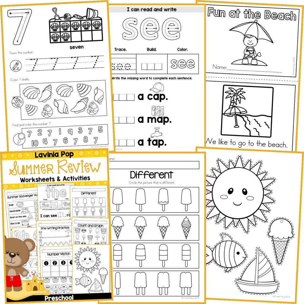 No Prep Printables For The Entire Year Kindergarten Worksheets Library