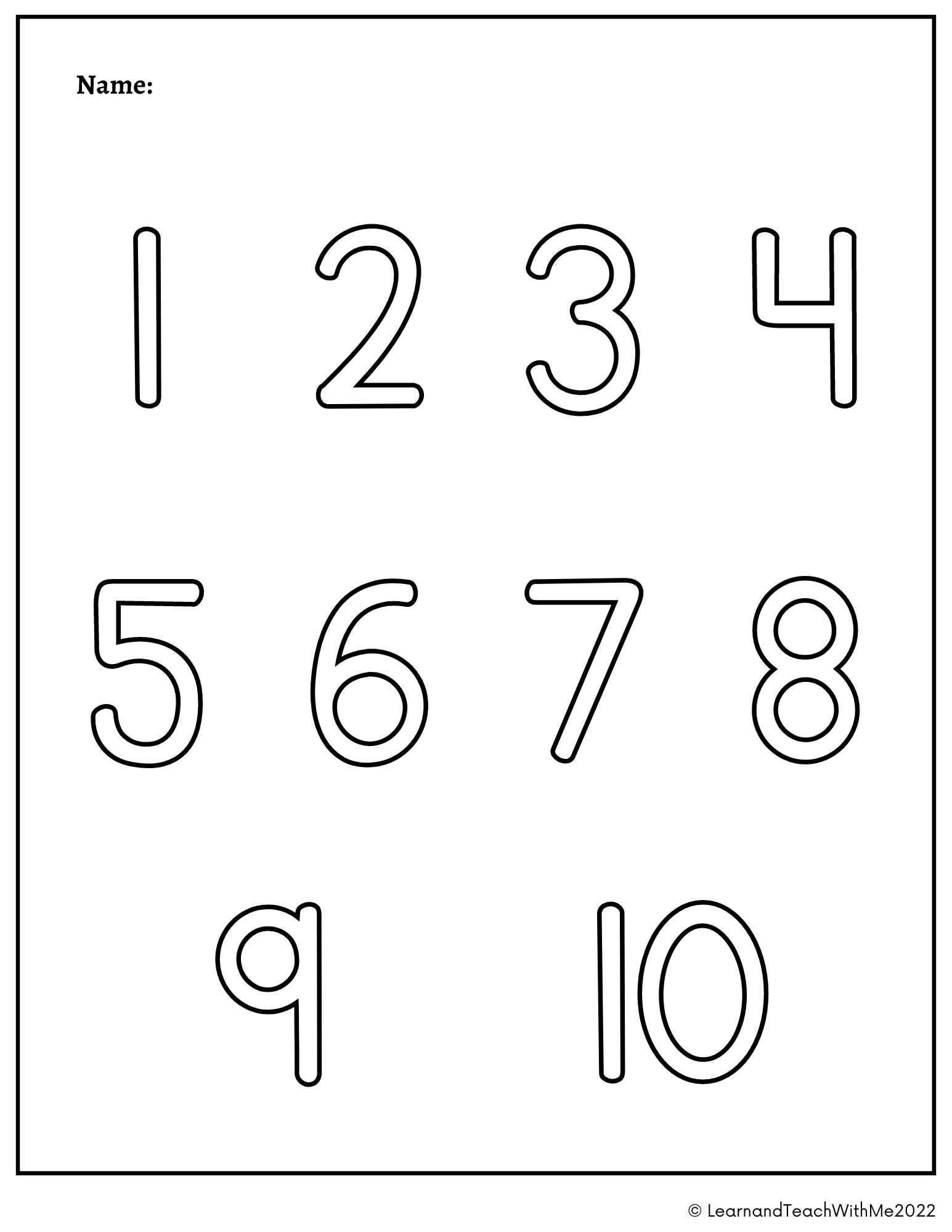 Number 1 10 Worksheets Made By Teachers Number 1 10 Worksheets Made By Teachers