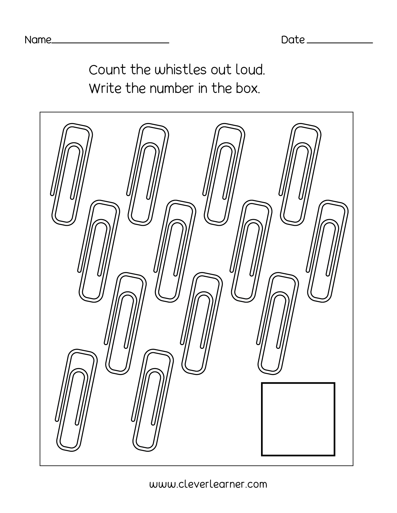 Number 13 Printable Worksheet