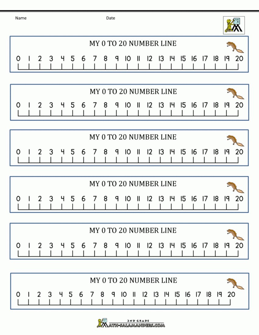 Number Line 0 To 20