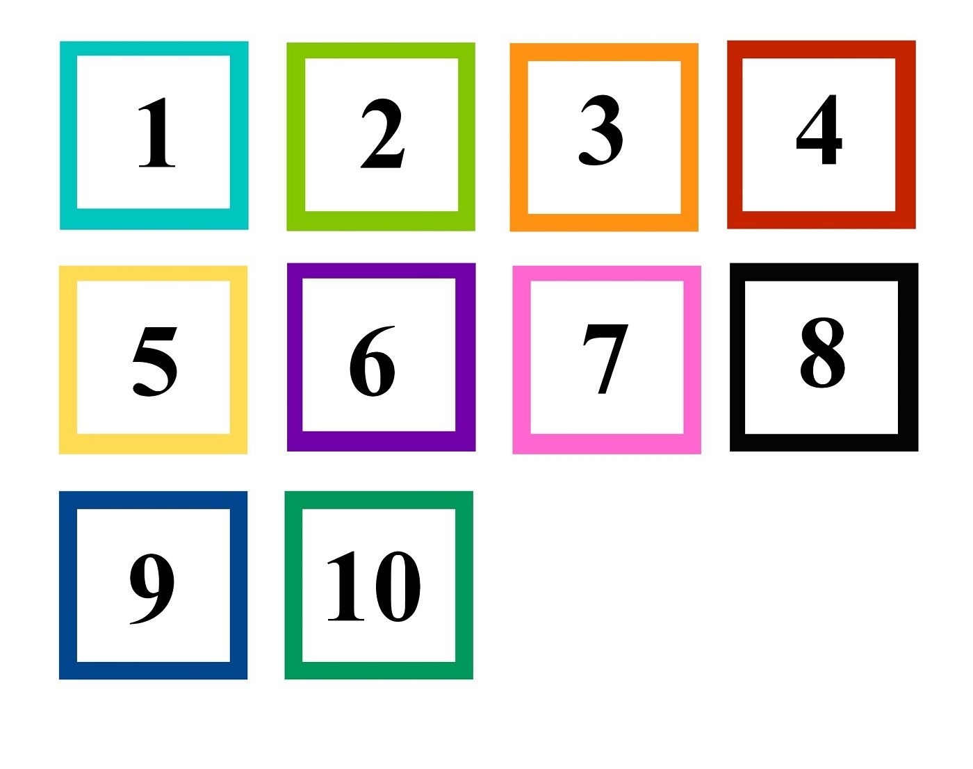Numbers 1 To 10 Worksheets For Preschool