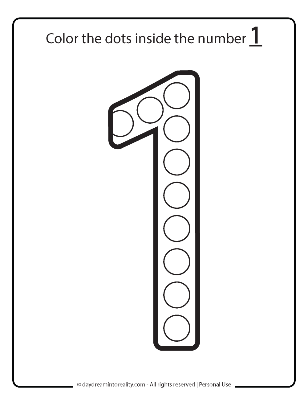 Printable Numbers Worksheets 1-10 Printable Numbers Worksheets 1-10