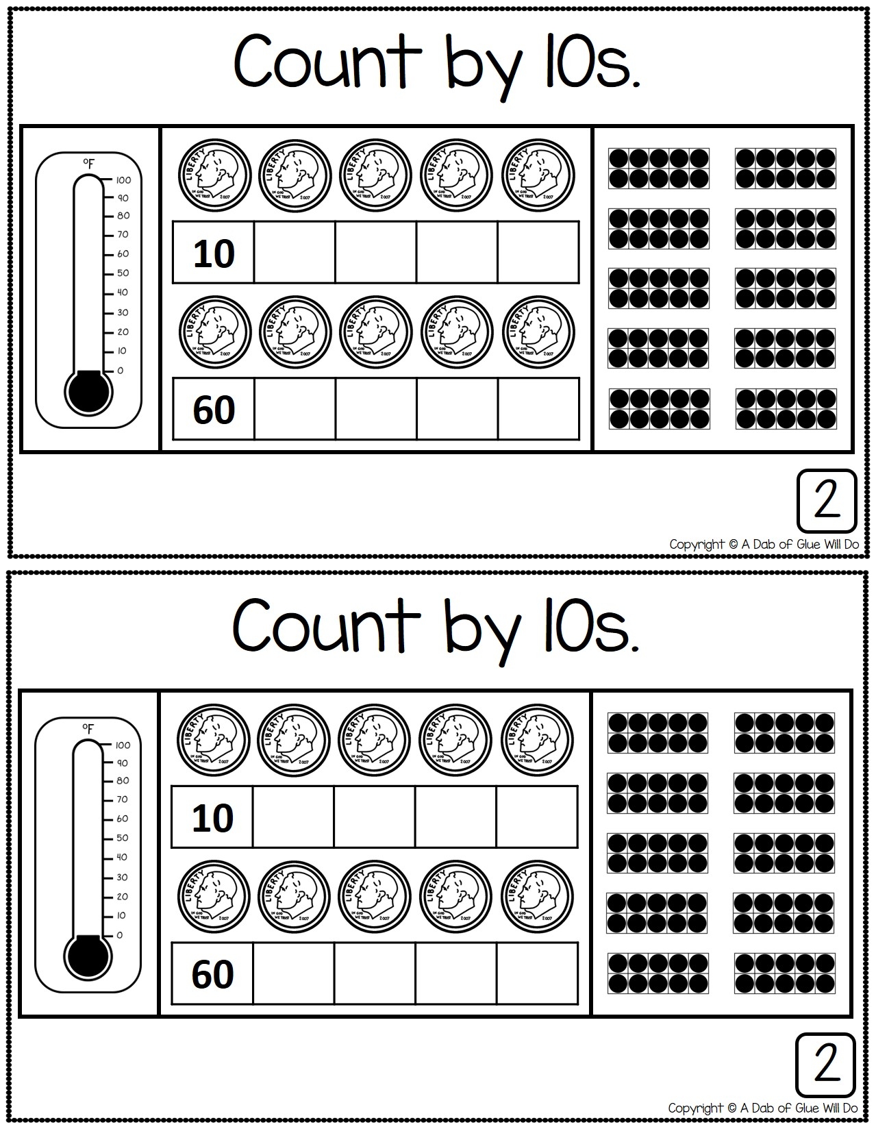 Numbers To 100 Math Review Journal For Kindergarten A Dab Of Glue Will Do