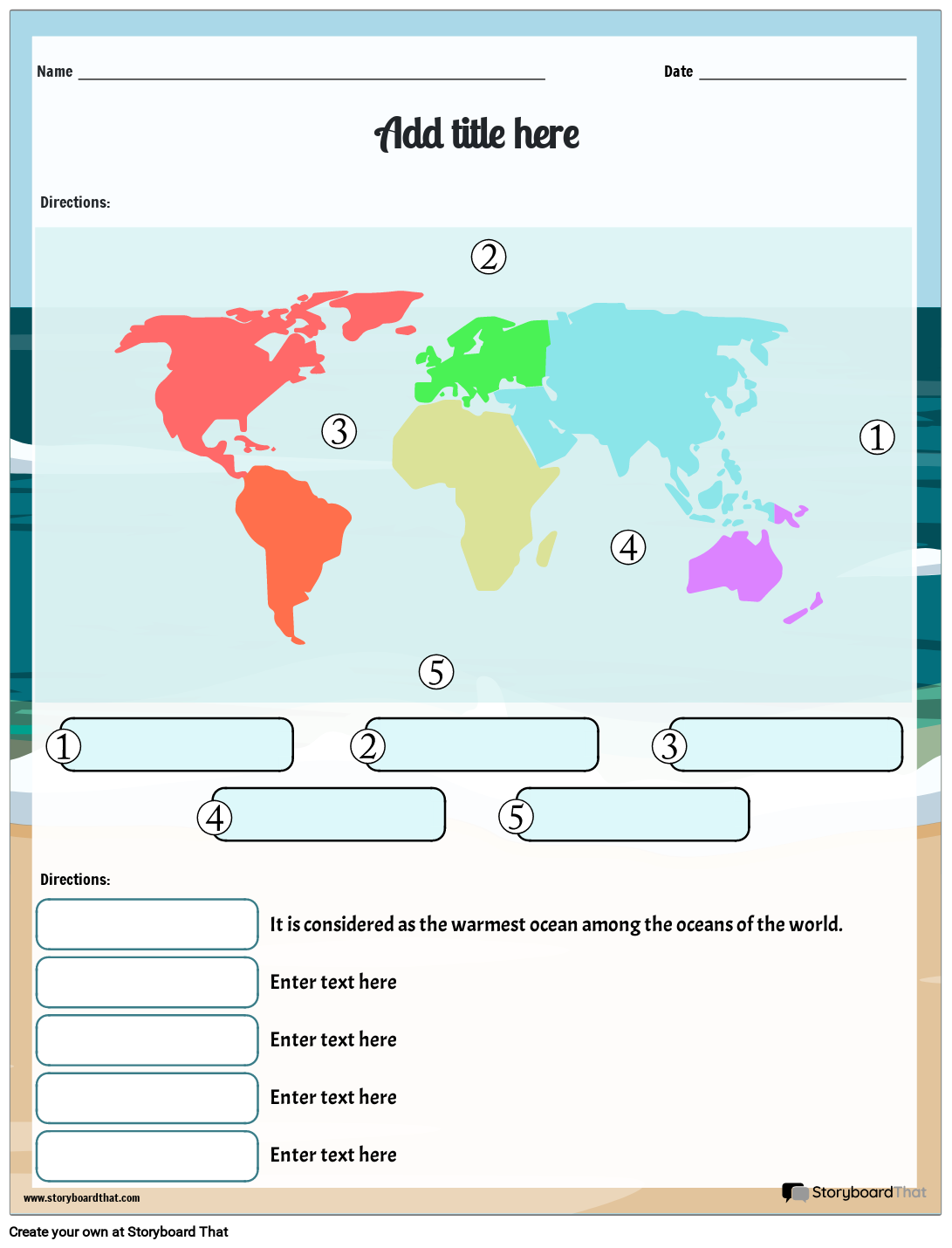 Ocean Worksheets Free Activities And Examples For Kids Worksheets Library