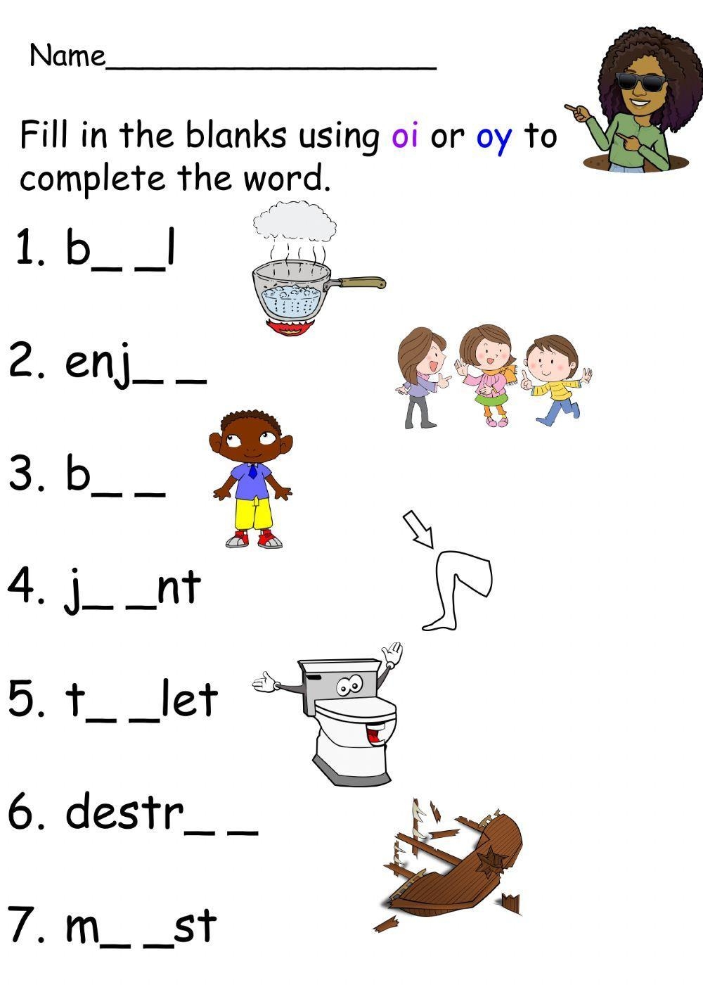 Oi Oy Printable Worksheets