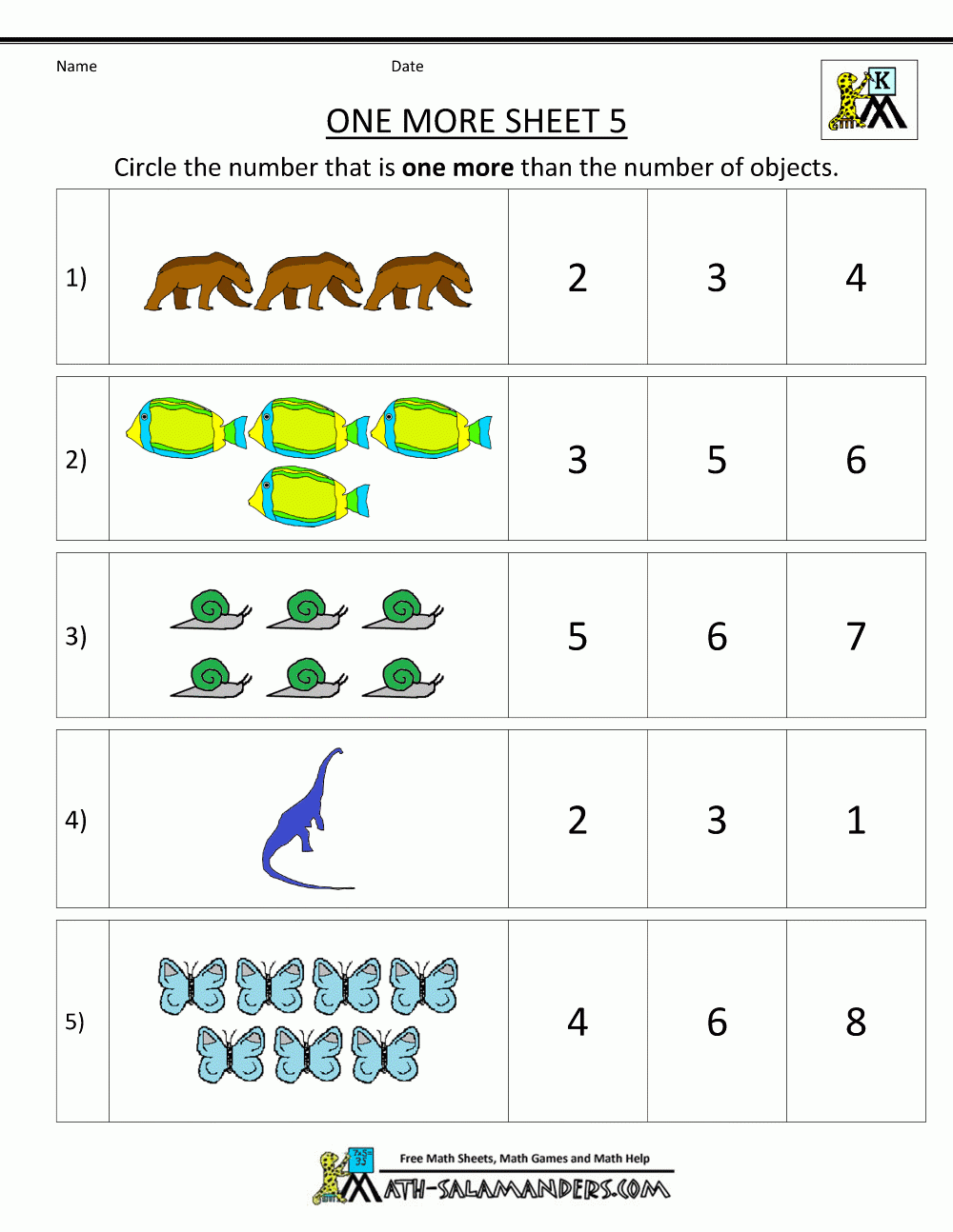 One More Worksheet