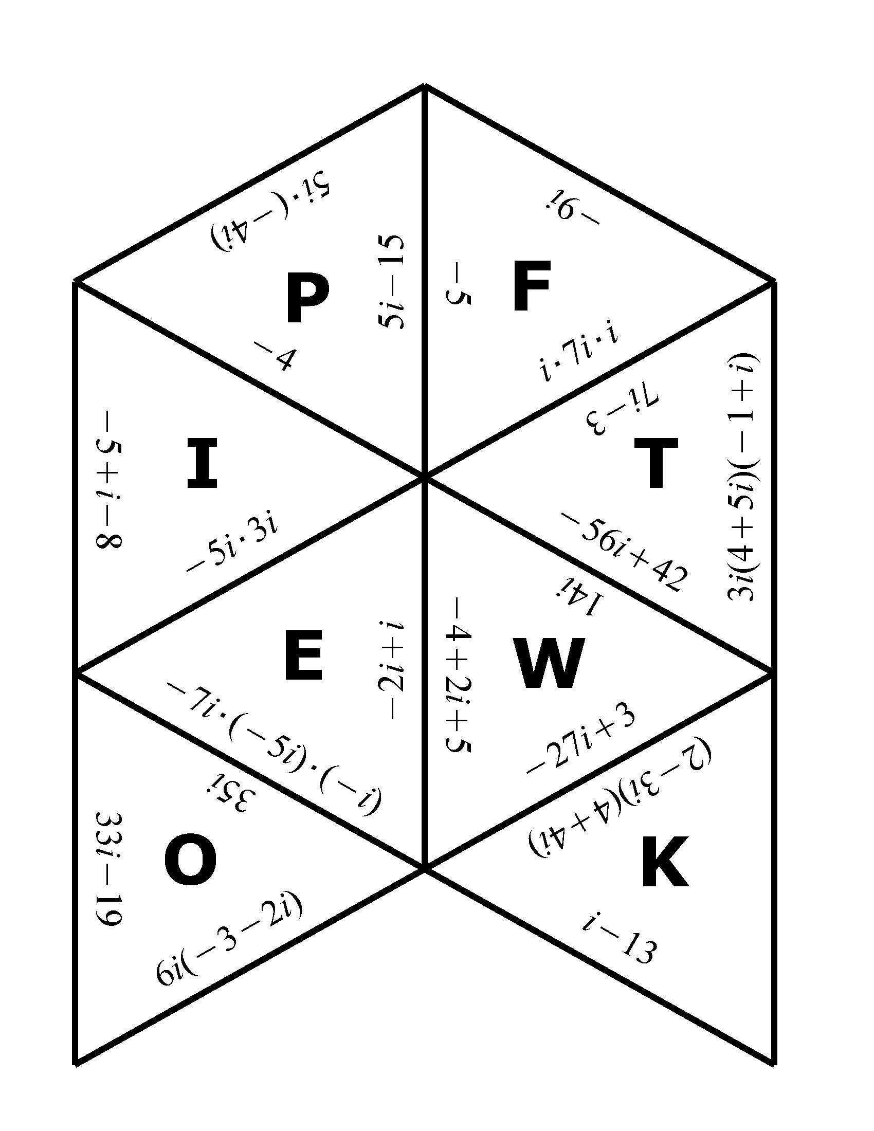 Complex Number Maze Worksheet Answers