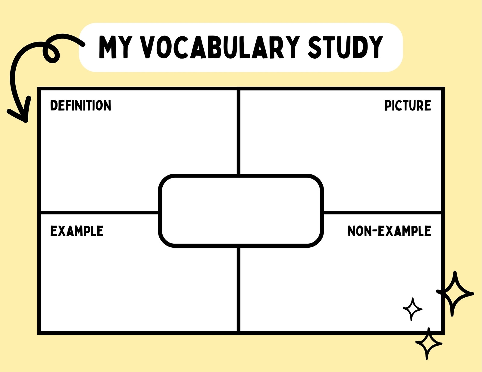 Free Printable Vocabulary Graphic Organizer Worksheets