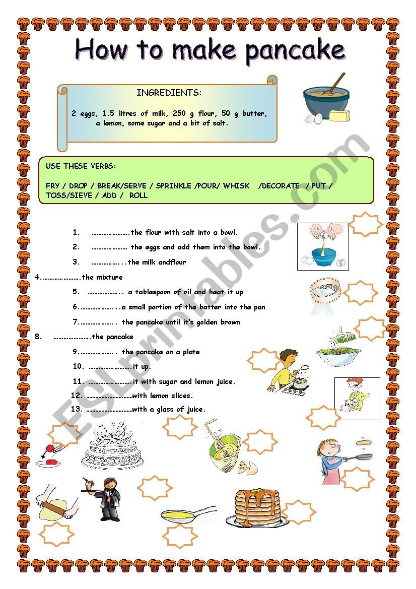 Pancake Worksheet Printable