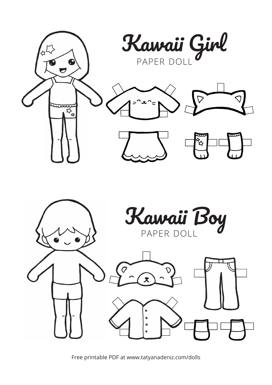 Paper Dolls Boy And Girl Motif Worksheets Library Paper Dolls Boy And Girl Motif Worksheets Library