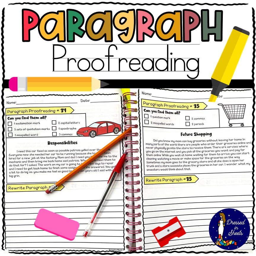 Printable 5th Grade Editing Worksheets